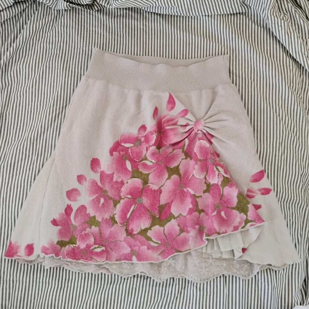 RARE Always a Lady Anthropologie Beaux by Bo 2009 Skirt Sz Large EUC